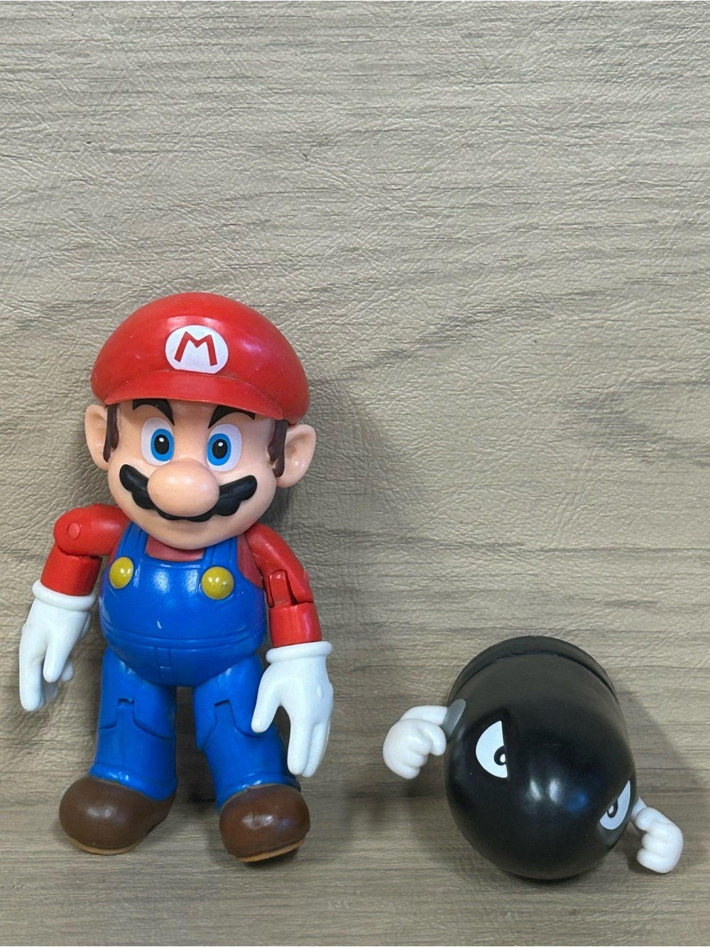 Super Mario Bros JAKKS Toy Figure 2 Pcs Lot - Mario & Bullet Bill - Nintendo